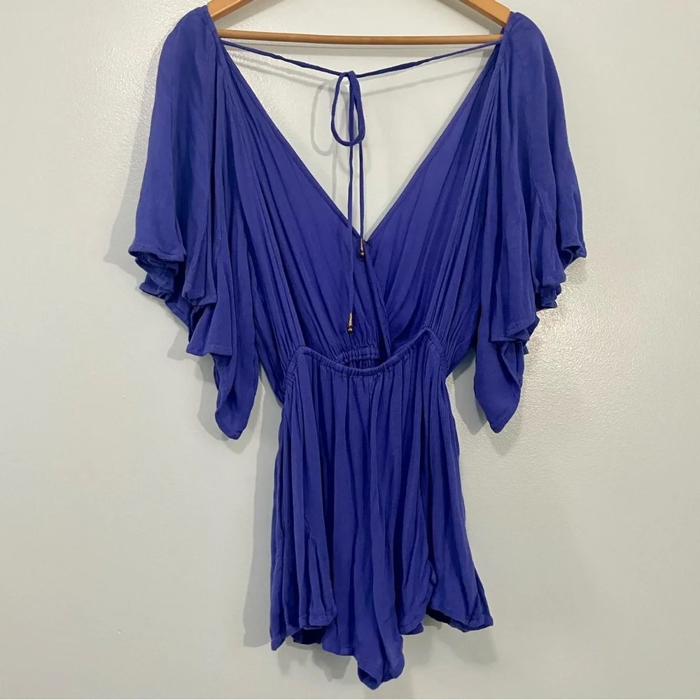 Free People Nerea Lavender Purple Romper Size XS